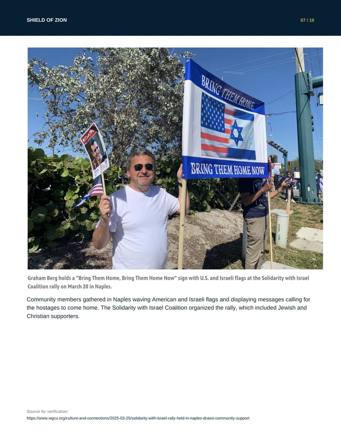 Pro Israeli activities report — PDF page 8
